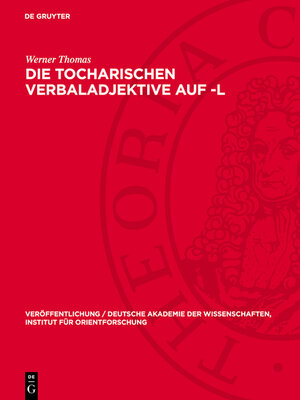 cover image of Die Tocharischen Verbaladjektive auf -l